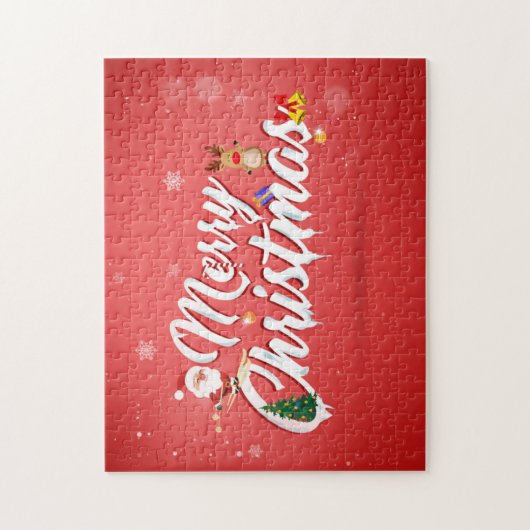 Frohe Weihnachten Puzzle (Vertikal)