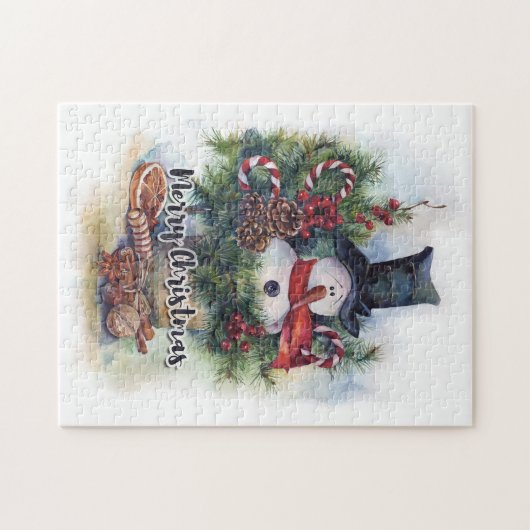 Frohe Weihnachten Puzzle (Horizontal)