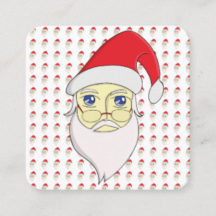 Frohe Weihnachten Quadratische Visitenkarte