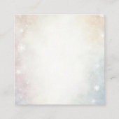 Frohe Weihnachten! Quadratische Visitenkarte (Rückseite)