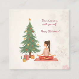 Frohe Weihnachten! Quadratische Visitenkarte