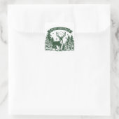 Frohe Weihnachten Quadratischer Aufkleber (Tasche)