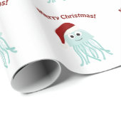 Frohe Weihnachten! Quallen Geschenkpapier (Rolleneckpunkt)