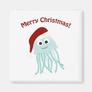 Frohe Weihnachten! Quallen Magnet