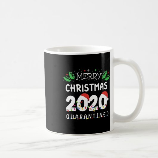 Frohe Weihnachten Quarantäne Funny Xmas Kaffeetasse (Rechts)