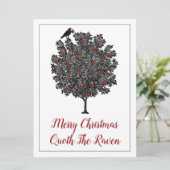 Frohe Weihnachten Quoth The Raven (Stehend Vorderseite)