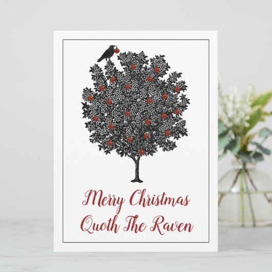 Frohe Weihnachten Quoth The Raven (Stehend Vorderseite)