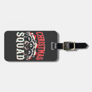 Frohe Weihnachten Raccoon Weihnachtsmannmütze Lieb Gepäckanhänger