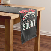 Frohe Weihnachten Raccoon Weihnachtsmannmütze Lieb Kurzer Tischläufer (Beispiel)