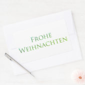 FROHE WEIHNACHTEN RECTANGLE CHRISTMAS Sticker (Umschlag)