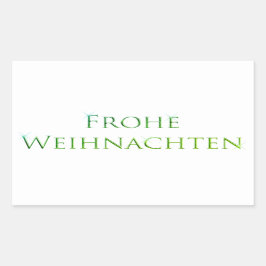 FROHE WEIHNACHTEN RECTANGLE CHRISTMAS Sticker