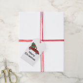 Frohe Weihnachten Red Antique Pick Up Truck Geschenkanhänger (Mit Garn)