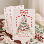 Frohe Weihnachten Red Bow