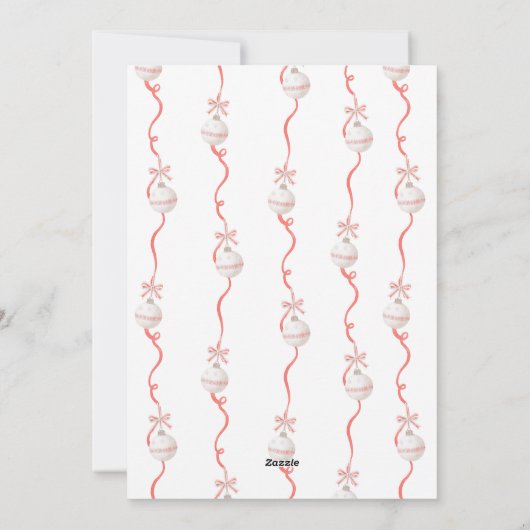 Frohe Weihnachten Red Bow (Rückseite)