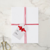 Frohe Weihnachten Red Bow Geschenkanhänger (Mit Garn)