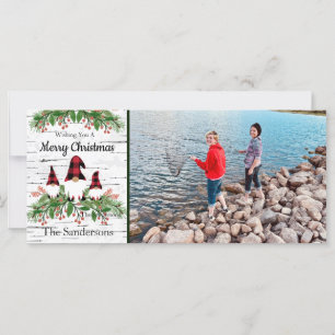 Frohe Weihnachten Red Buffalo Kariert Gnomes Grüne