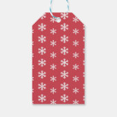 Frohe Weihnachten - Red Car mit Presents Pine Tree Geschenkanhänger (Rückseite)