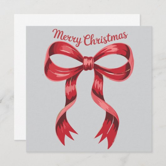 Frohe Weihnachten Red Coquette Bow Girly (Vorne/Hinten)