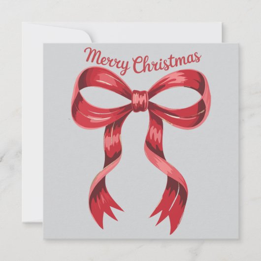 Frohe Weihnachten Red Coquette Bow Girly (Vorderseite)