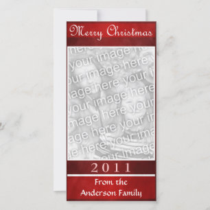 Frohe Weihnachten Red Elegant Simple Custom