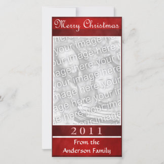 Frohe Weihnachten Red Elegant Simple Custom
