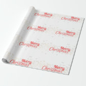 Frohe Weihnachten Red Geschenkpapier (Ungerollt)
