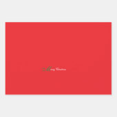 Frohe Weihnachten Red Geschenkpapier Set (Vorderseite 3)