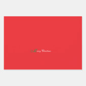 Frohe Weihnachten Red Geschenkpapier Set (Vorderseite)