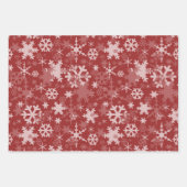Frohe Weihnachten Red Gray Winter Geschenkpapier Set (Vorderseite 2)