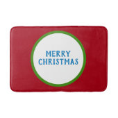 Frohe Weihnachten Red Green Blue Badematte (Vorderseite)