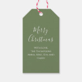 Frohe Weihnachten Red Green Classic Kariert Urlaub Geschenkanhänger (Vorderseite)