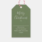 Frohe Weihnachten Red Green Classic Kariert Urlaub Geschenkanhänger (Vorderseite)