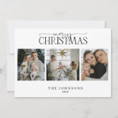 Frohe Weihnachten Red & Green Kariert Multi Foto (Vorderseite)