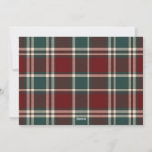 Frohe Weihnachten Red & Green Kariert Multi Foto (Rückseite)