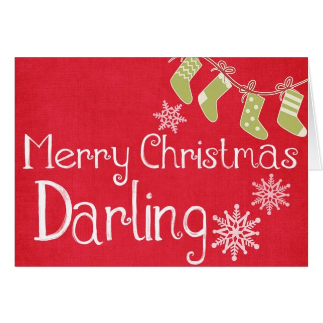 Frohe Weihnachten Red Green Socks (Vorderseite (Horizontal))