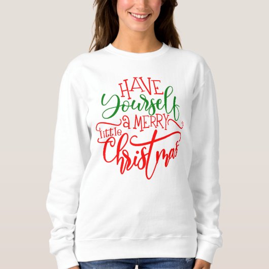 Frohe Weihnachten Red Green Sweatshirt (Vorderseite)