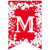 Frohe Weihnachten Red Green White Gemustert Wimpelkette (Erste Fahne)