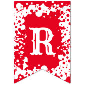 Frohe Weihnachten Red Green White Gemustert Wimpelkette (Dritte Fahne)