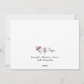 Frohe Weihnachten Red Holly Modern Script (Rückseite)