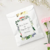 Frohe Weihnachten Red Holly Modern Script Geschenktütchen (Versiegelt)