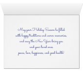 Frohe Weihnachten. Red Kardinals Custom Holiday Ca (Innenansicht Horizontal (Unten))