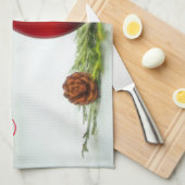 Frohe Weihnachten Red Ornament Küchentücher (Viertel Falte)