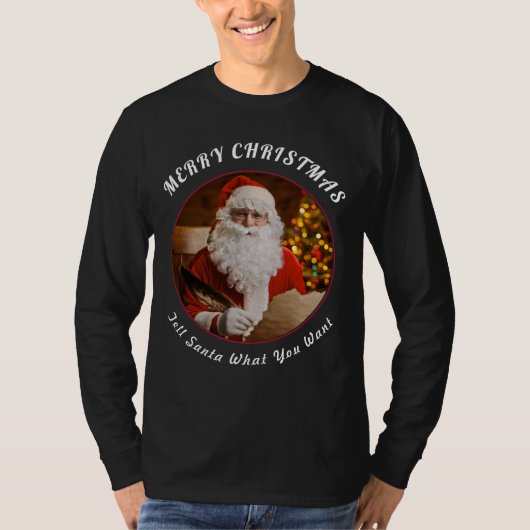 Frohe Weihnachten Red Santa Clause Weihnachtsbaum T-Shirt (Vorderseite)