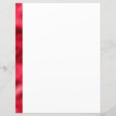 Frohe Weihnachten Red Satin Chic Metallic Stationa (Rückseite)