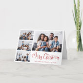 Frohe Weihnachten Red Script 4 Foto (Vorderseite)