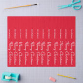Frohe Weihnachten Red Seidenpapier (Basteln)