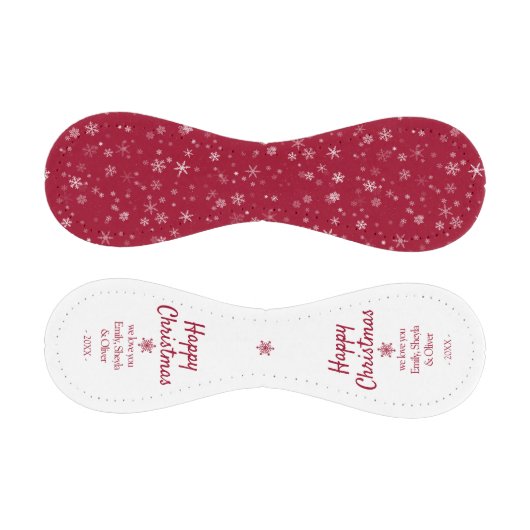 Frohe Weihnachten Red Snowflake Muster Baseball (Paneele)