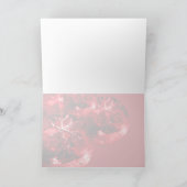 Frohe Weihnachten Red Snowflake Ornamente (Innenseite)