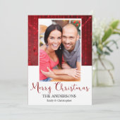 Frohe Weihnachten Red String Light Ornaments (Stehend Vorderseite)