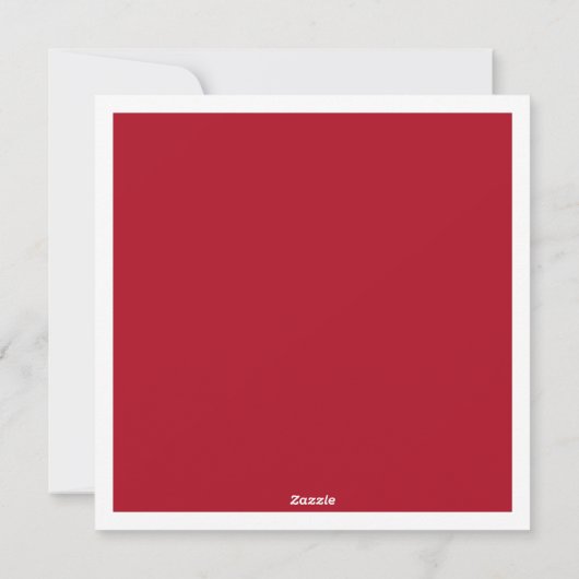 Frohe Weihnachten Red White Minimalistisch Arch Fo (Rückseite)